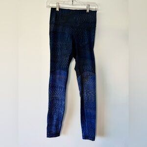 lululemon Blue Striped Leggings